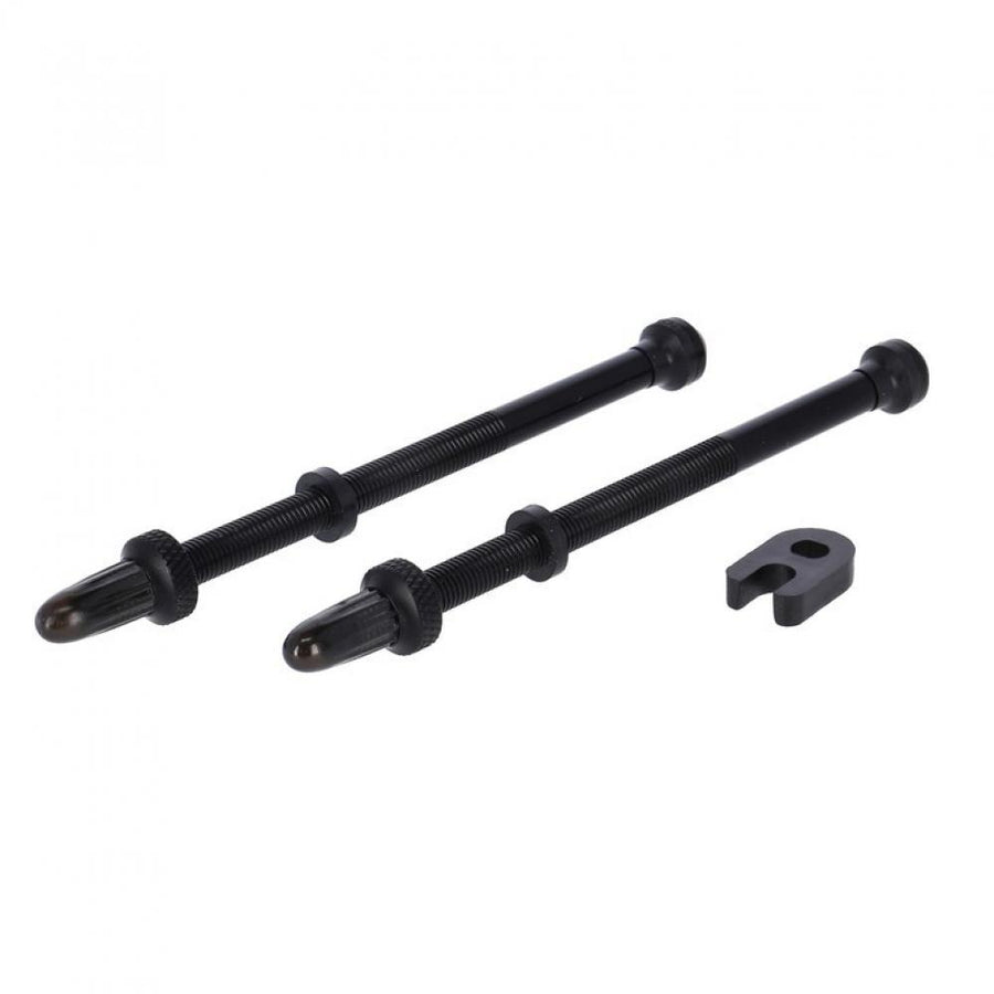 Schwalbe Tubeless Ventil Alu SV 2er Set 100 mm schwarz für schlauchlose Fahrradreifen mit Werkzeug