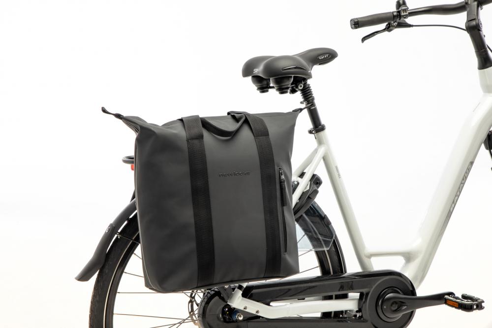 New Looxs Odense Kota Black 18L Black - stylische Fahrrad Einkaufstasche für Alltag und City