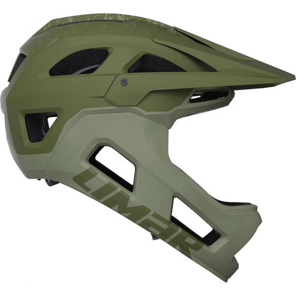 Limar Livigno + Mips Matt Green L Grün - leichter Fullface-Helm mit maximalem Schutz