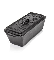 Petromax Kastenform K4 Gusseisen 2,4 l mit Deckel  ideal für Brot, Kuchen, Aufläufe und Braten, hervorragende Wärmeleitung, sofort einsatzbereit