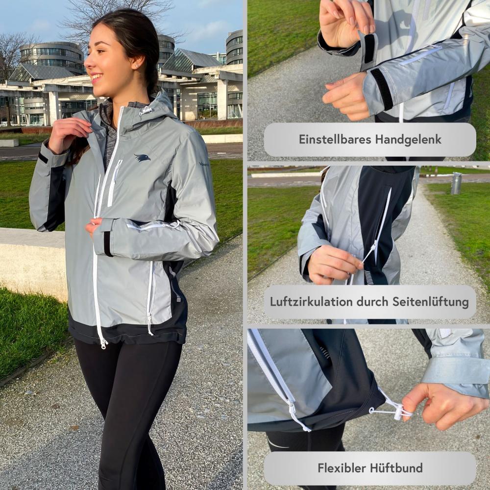 Valkental Damenjacke Softshell 4XL grau