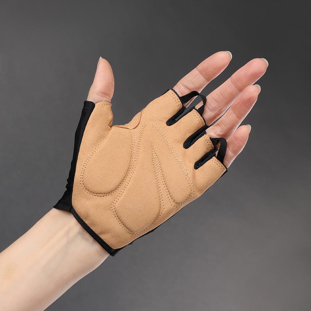 CHIBA ECO Glove Pro - Radhandschuhe kurz, recycelt, gepolstert, schwarz, S
