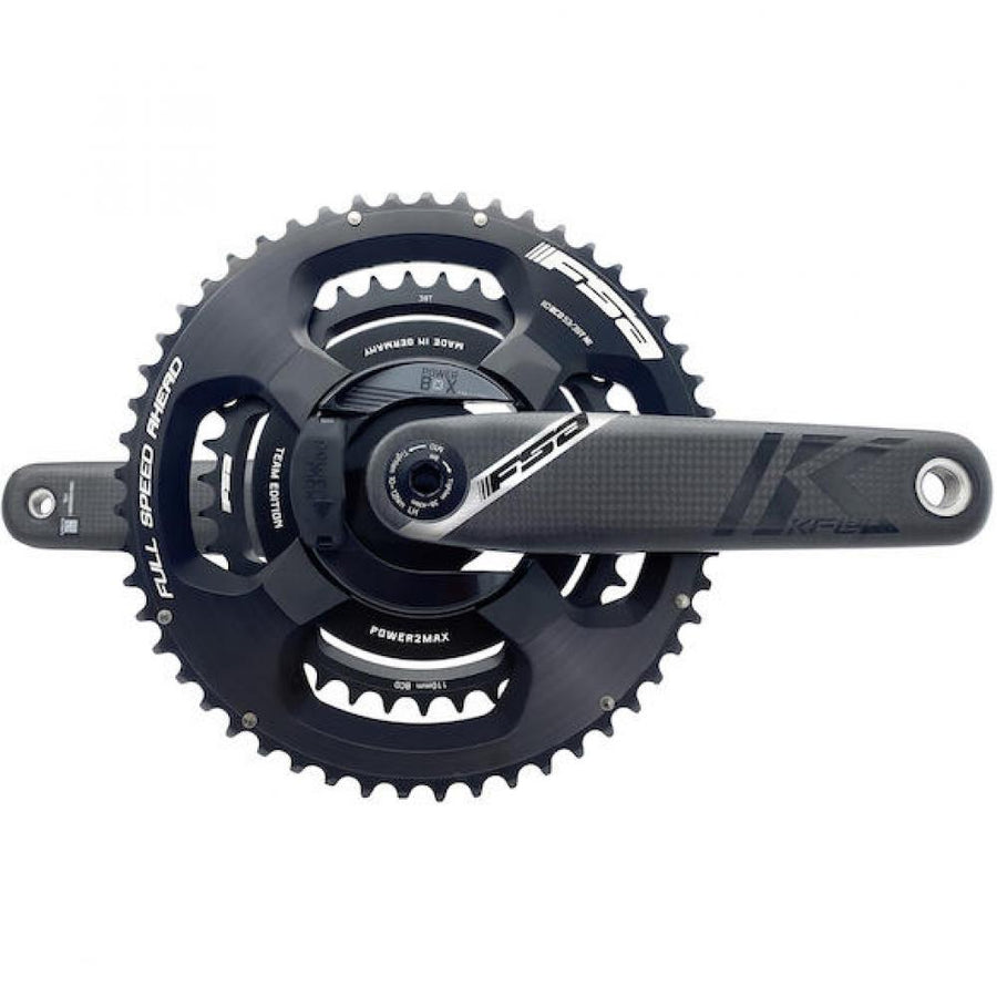 FSA Leistungsmesskurbel Powerbox Road Carbon K-Force Team 170 mm Schwarz - präzise Wattmessung