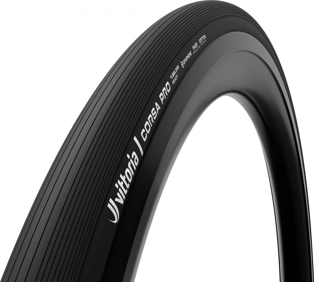 Vittoria Corsa Pro 28 Zoll (30-622) fold TLR 30 Black - Tubeless-Ready Rennradreifen mit Top-Grip