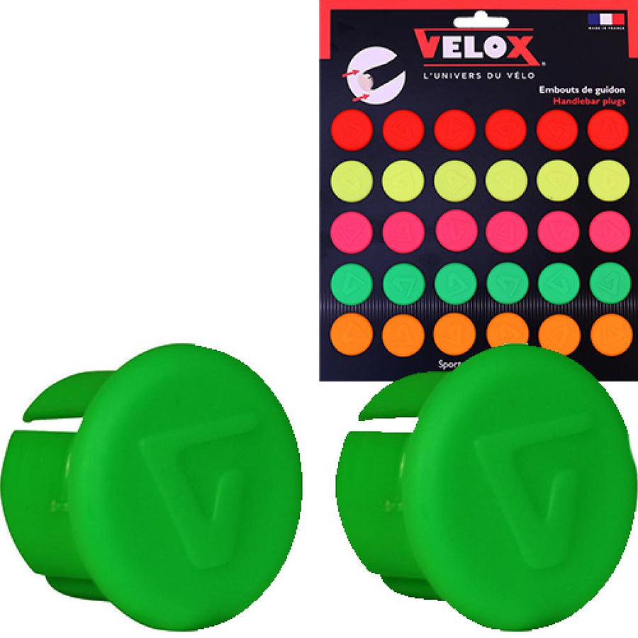 Velox Lenkerstopfen VERT FLUO Kunststoff neongrün