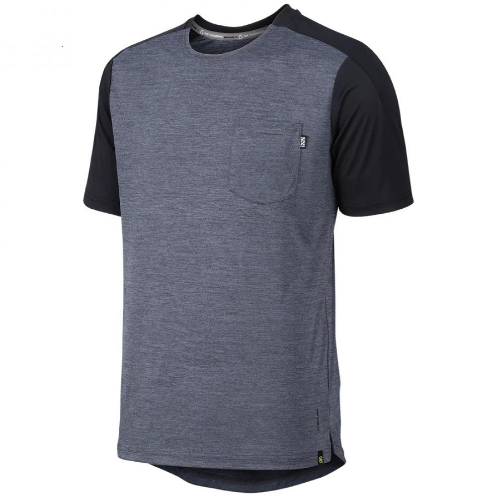 IXS Sports Division iXS Flow X Short Sleeve Jersey S graphite/black - atmungsaktives Bike-Trikot