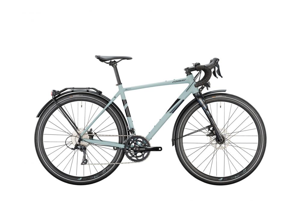 CONWAY Gravel GRV 4.0 C, Diamant, 28", grey matt / black metallic, 18-Gang SHIMANO "Sora" , 55 cm / XL