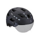 BBB Cycling District LED Helm 54 schwarz - E-Bike-Stadthelm mit Gesichtsschutz & Licht