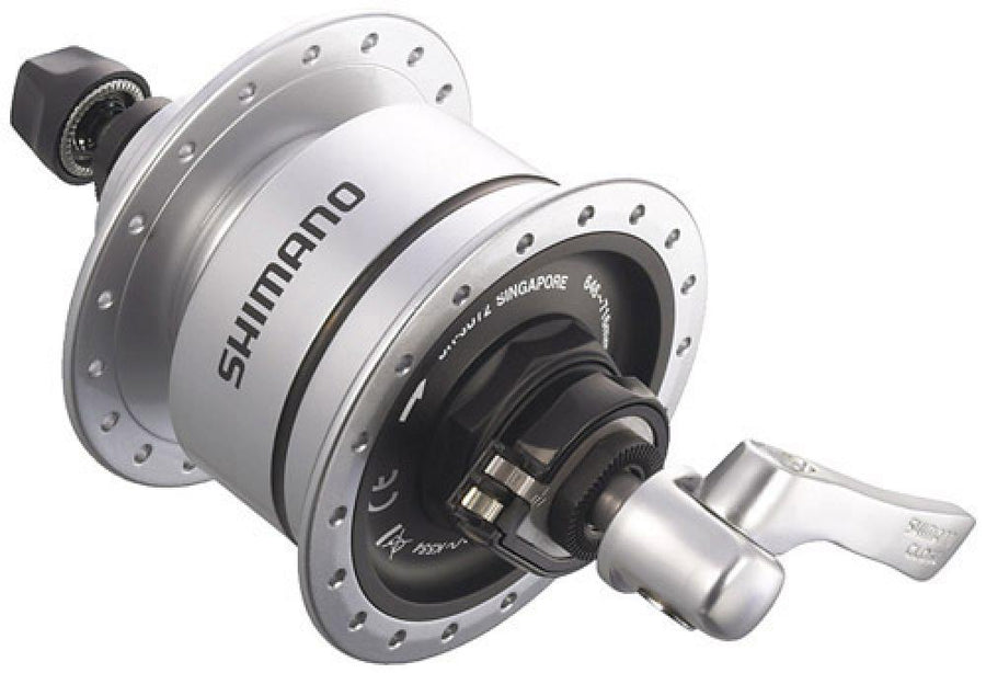 SHIMANO Nabendynamo NEXUS DH-C3000-1N 6V/1,5W Silber - effizienter Generator für Felgenbremse