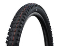 Schwalbe Magic Mary 29x2.40 MTB Reifen schwarz, faltbar, mit aggressivem Profil und roten Linien.