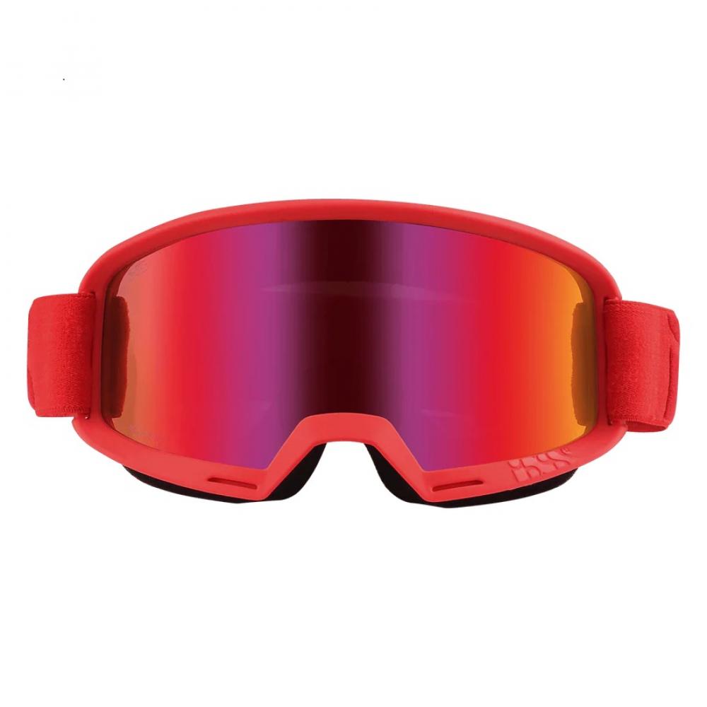 IXS Sports Division iXS Hack Goggle Mirror unis Racing Red - großes Sichtfeld & hoher Tragekomfort