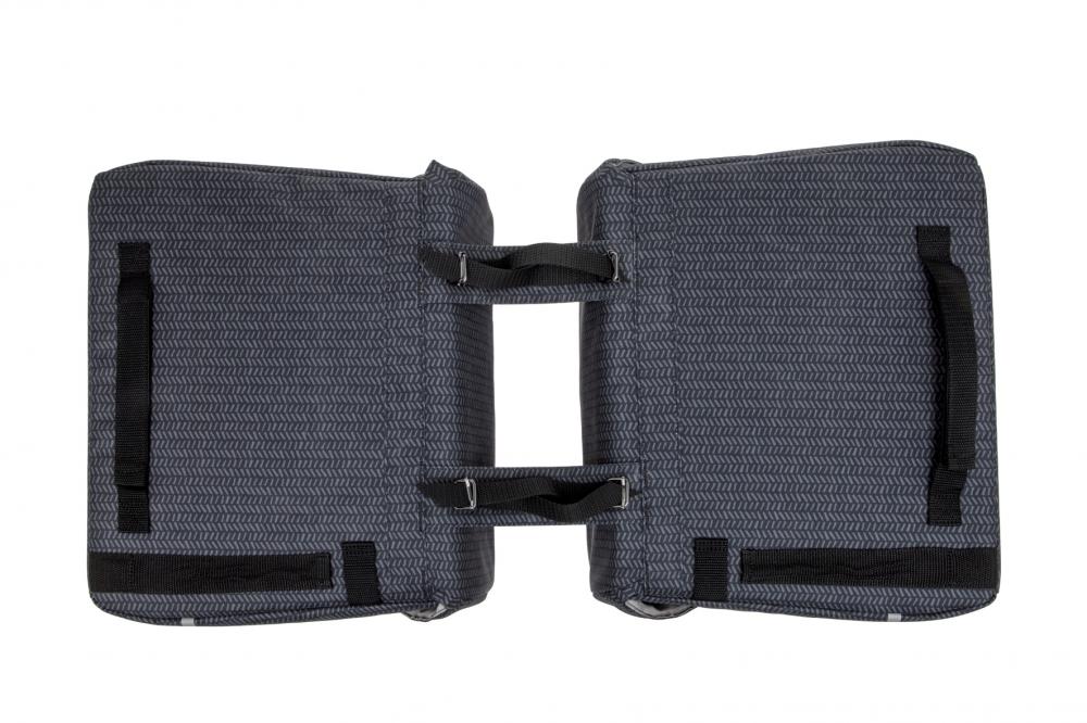 New Looxs Doppelpacktasche Mondi Joy Double Nima 2x18L Black - stilvolle Gepäckträger-Tasche