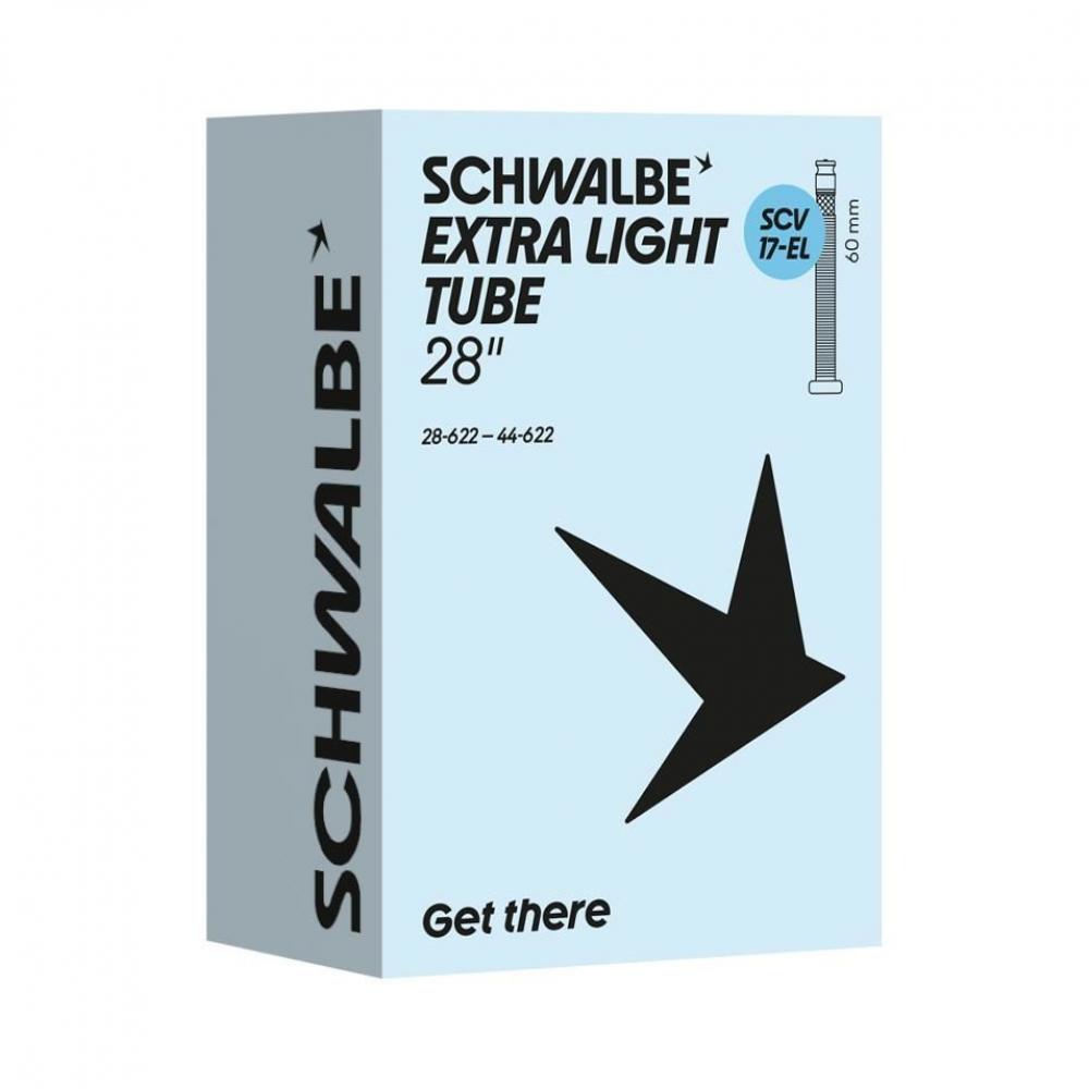 Schwalbe SCV17 Extra Light Fahrradschlauch 28/44-622 - Extraleicht & zuverlässig für Rennrad