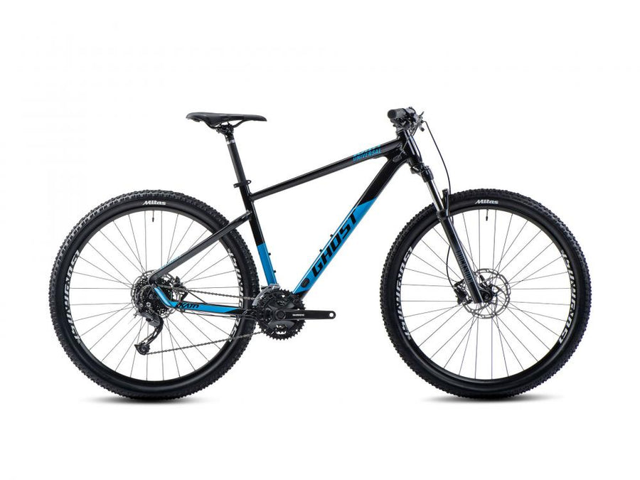 GHOST Kato Universal 27.5 AL black/bright blue - glossy Größe M
