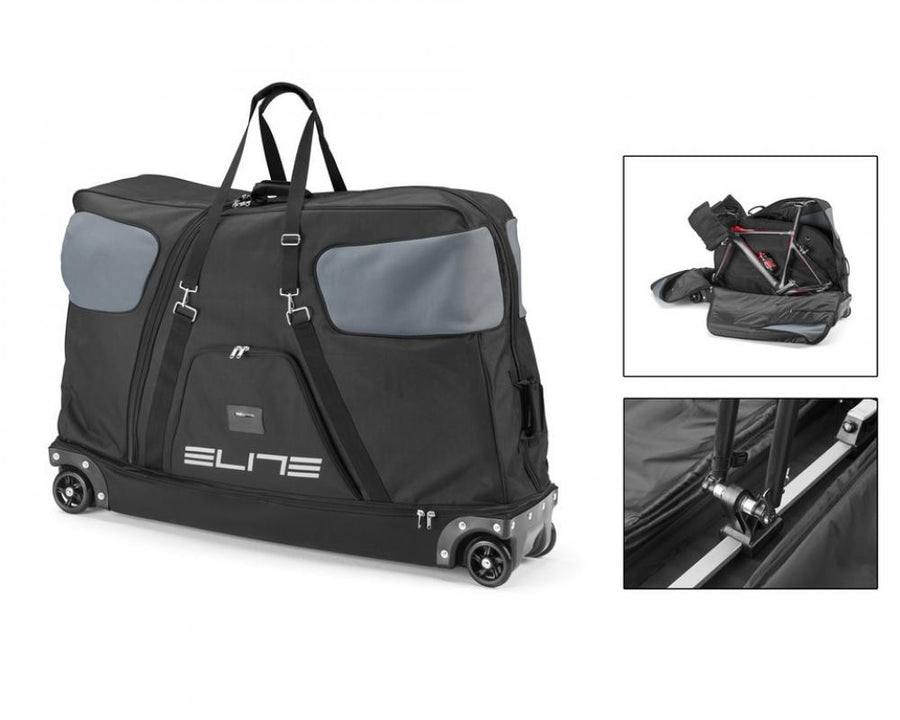 Fahrradtasche Elite Borson schwarz/grau, für 1 Fahrrad