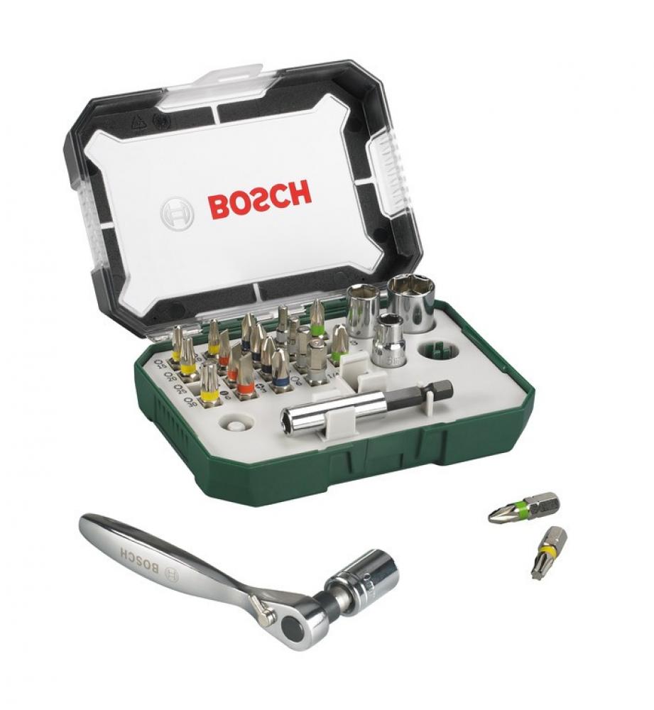 Mini Schrauberbit-und Ratschen-set 26-tlg. 19 Bits
