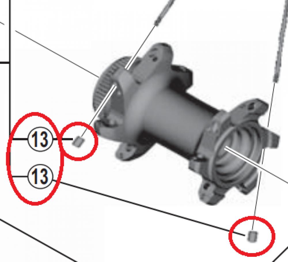 SHIMANO SPEICHENHÜLSE WHM985/988 - Speichenmutter 988, ca. 6 g