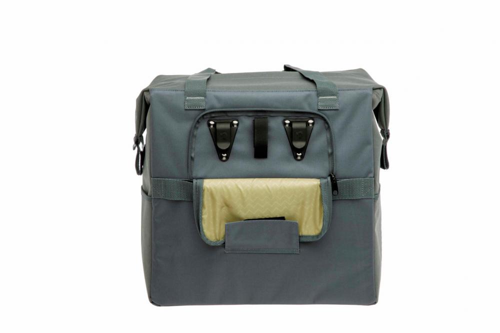 New Looxs Radtasche Tulum Camella Grey Green 24 l Grey - praktische Einkaufstasche fürs Fahrrad