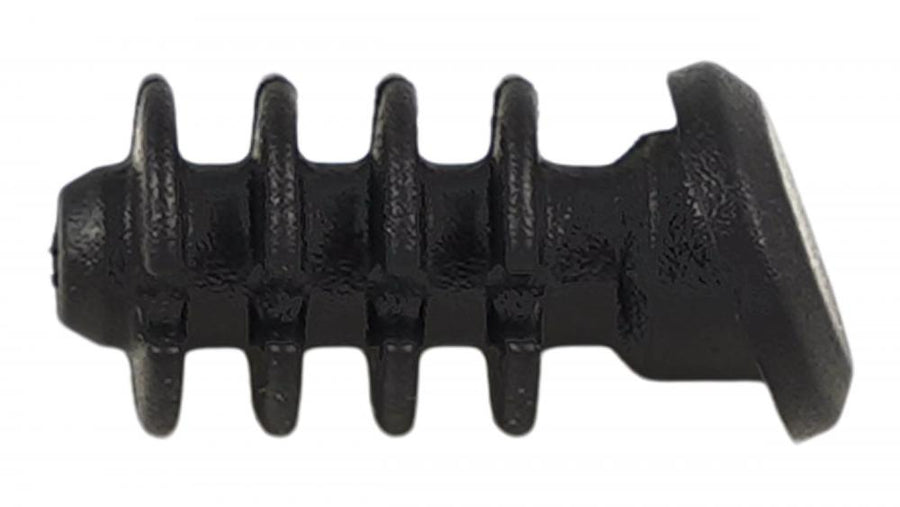 CBG PLUG Gummistopfen mit Rippen für 6-7mm Bohrungen - ICR Ein-/Ausgangsport mit abgeschrägter Oberseite - CBG PLUG, ICR ENTRY/EXIT PORT, RIBBED SOLID RUBBER PLUG - ANLGED TOP, TO FIT 6-7MM HOLE