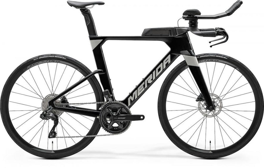 Merida TIME WARP TRI 5000 IV1 XS BLACK(TITAN) - aerodynamisches Triathlon-Zeitfahrrad
