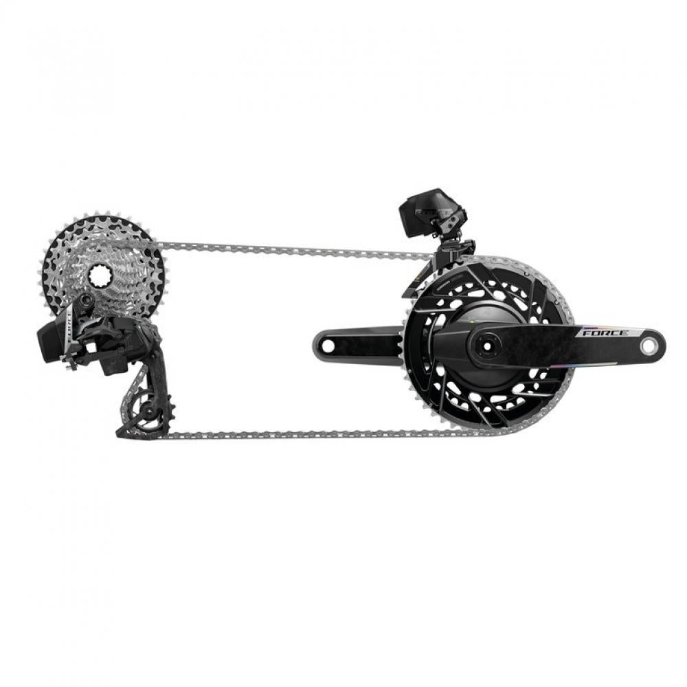 SRAM Force AXS 2-fach Kit ohne Kurbel, hydr., 36T, 160 mm Disc - kabellose Schalt-Performance