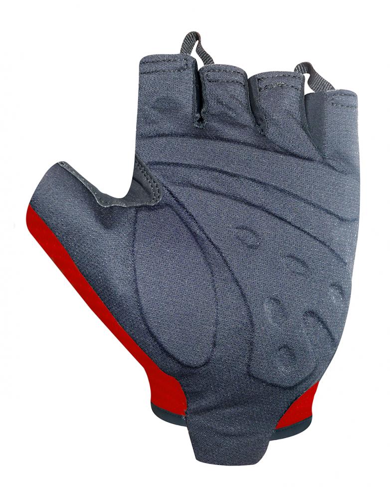 CHIBA Gel Evolution - Radhandschuhe kurz, rot, Größe M, gepolstert