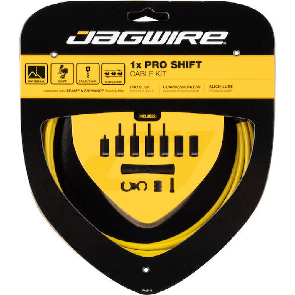 Jagwire Pro Shift 1x Schaltzugset Road & Mountain Gelb - Präzision & Optik