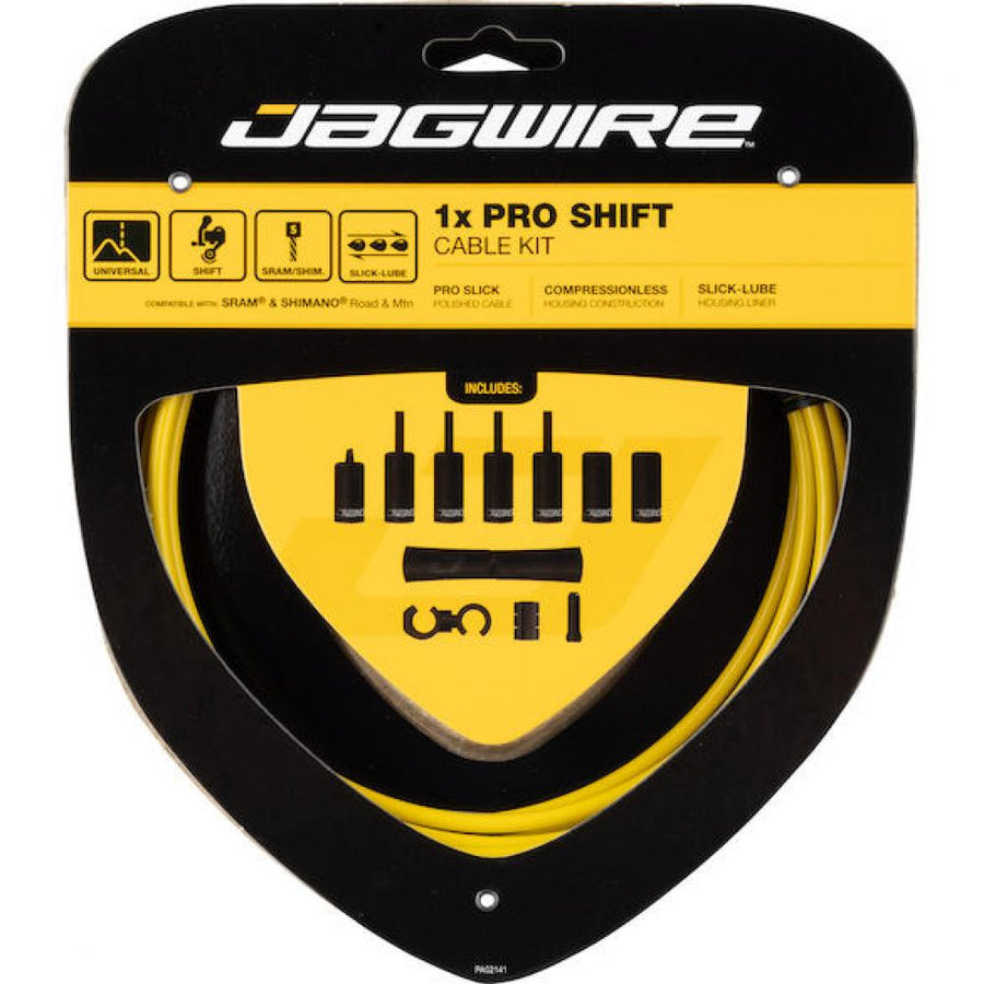 Jagwire Pro Shift 1x Schaltzugset Road & Mountain Gelb - Präzision & Optik