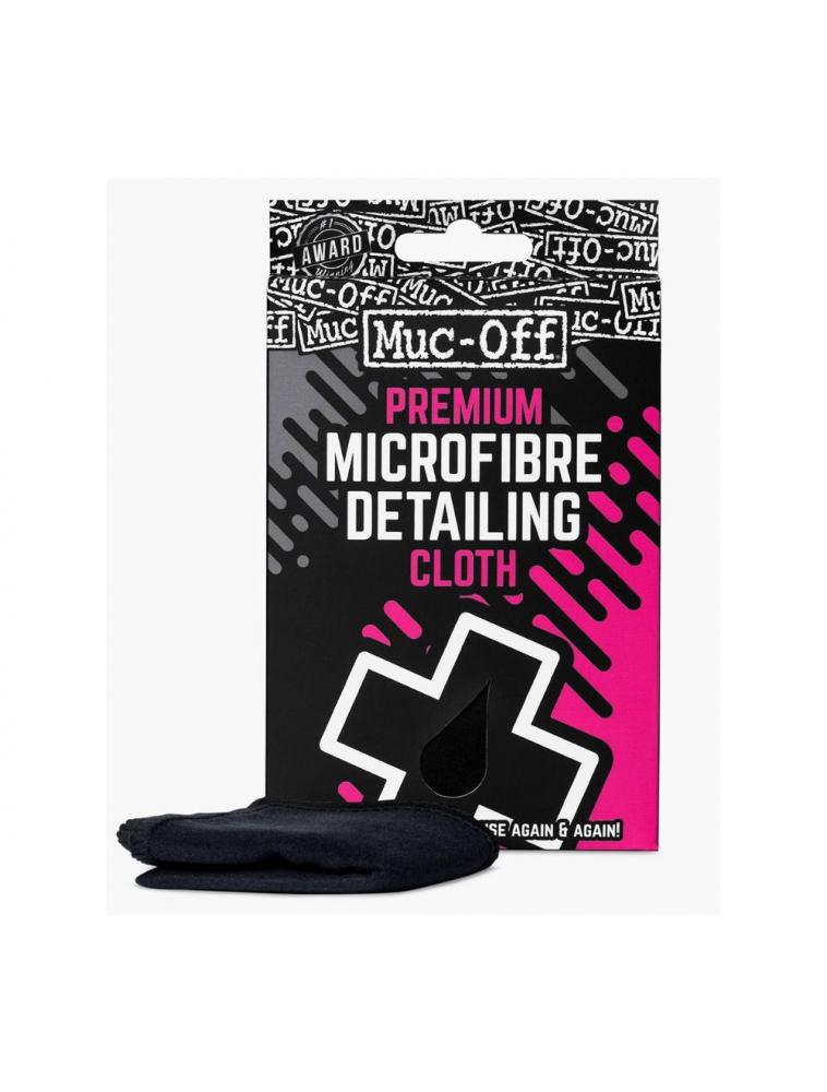 Premium Microfibre Detailing Cloth Schwarz - Mikrofasertuch Für Fahrrad & Helm