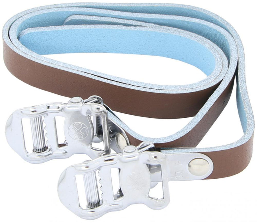 Contec Pedalriemen Leather Strap braun