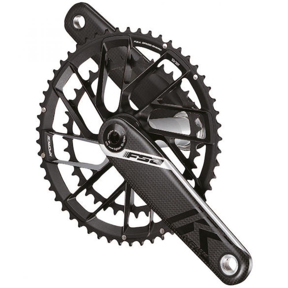 FSA Kurbelgarnitur K-Force Team Edition Modular 175 mm Schwarz - leichte High-End-Performance