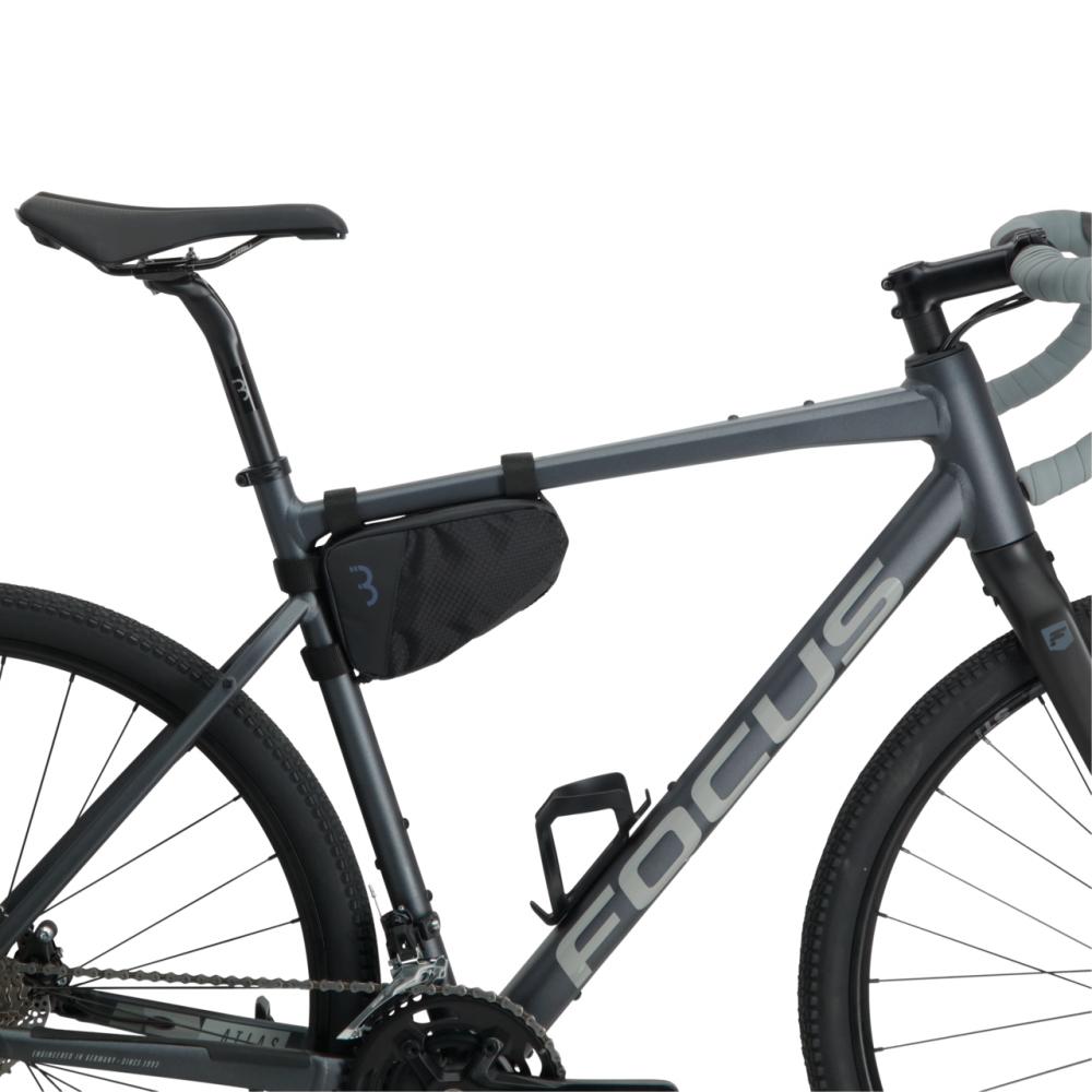 BBB Cycling Rahmentasche CornerCaddy 20x10x7cm 1L schwarz - kompakter Stauraum am Fahrradrahmen