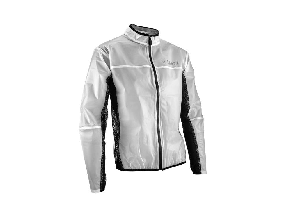 Leatt RaceCover Rain Jacket Regenjacke Transparent Größe M - Wasserdichte Motorrad Regenkleidung