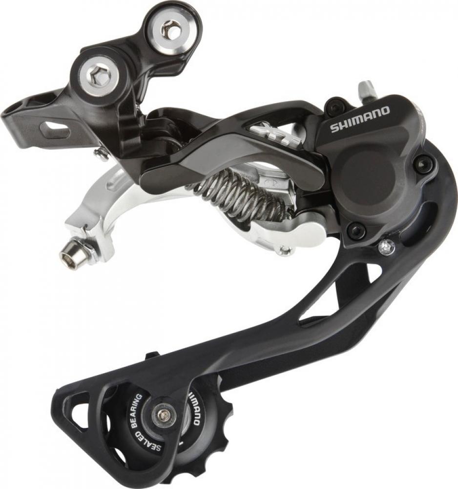 SHIMANO DEORE XT RD-M786 10-fach Lang Direktmontage Schaltwerk für 10-fach Antriebssysteme in Schwarz/Silber.