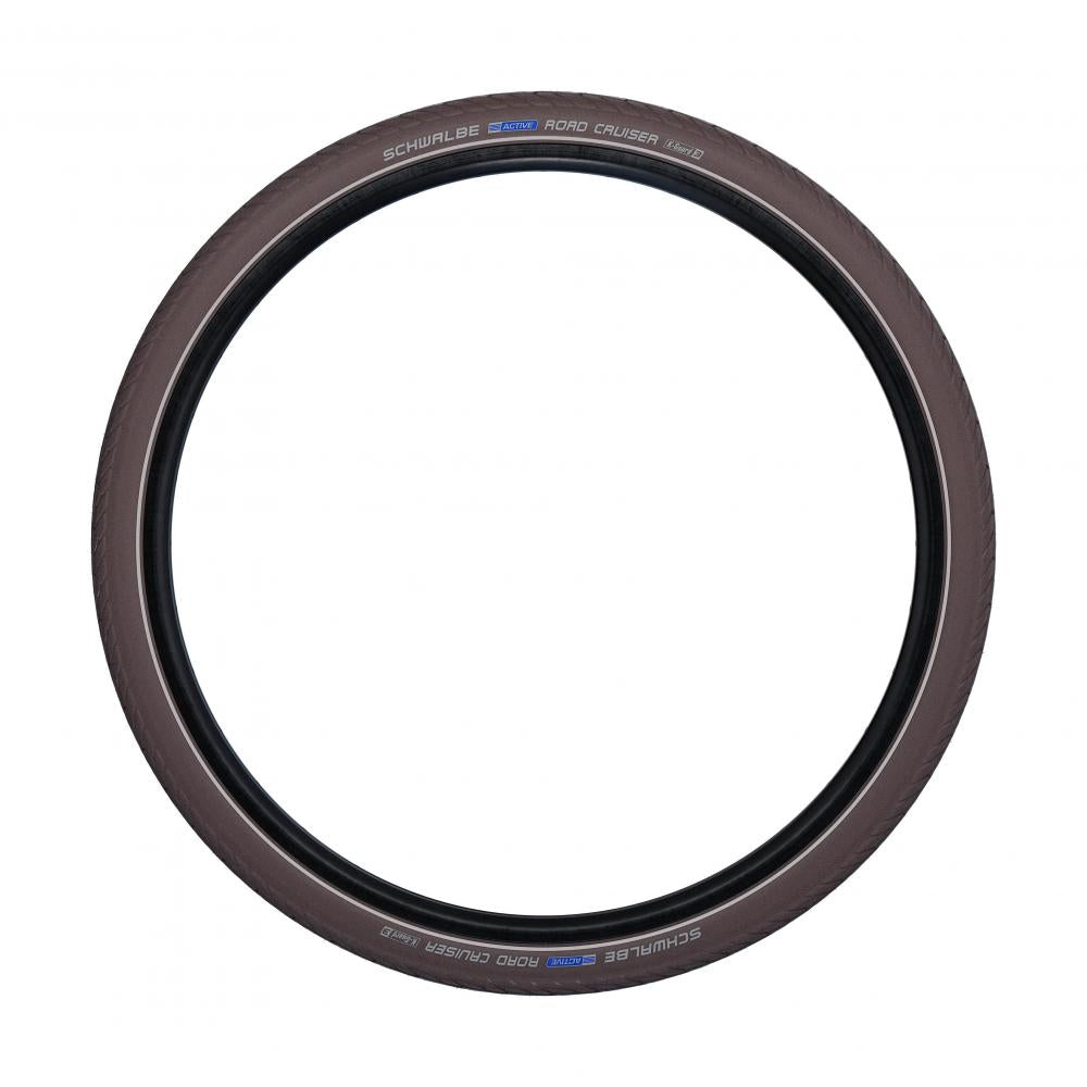 Schwalbe Road Cruiser 28x1.60 braun-reflex Drahtreifen mit K-Guard Pannenschutz für City- und Trekkingräder.
