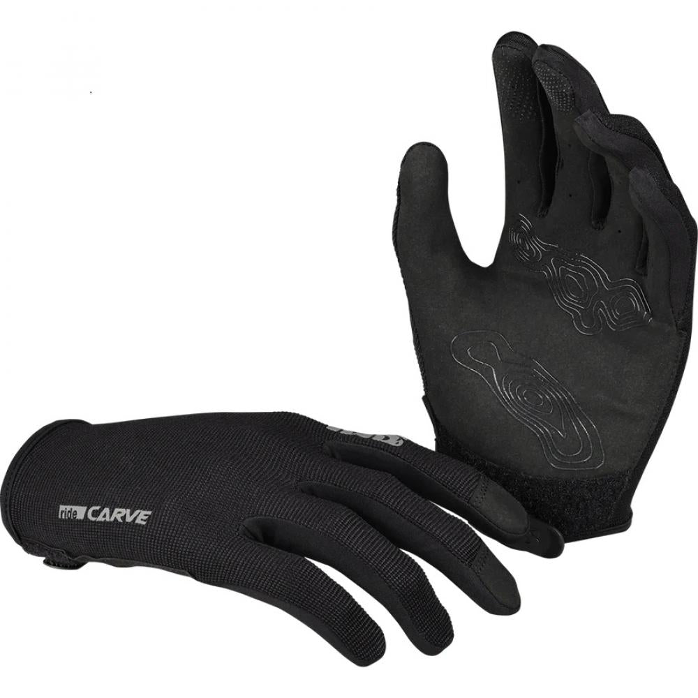 IXS Sports Division iXS Carve Digger Gloves M black - robuste MTB-Handschuhe mit Touchscreen-Funktion