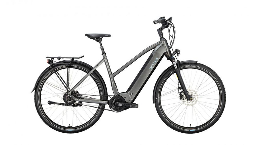 VICTORIA Elektro-Trekkingrad "TRESALO 17" (#1), Trapez, 28", bat black, enviolo, 48cm