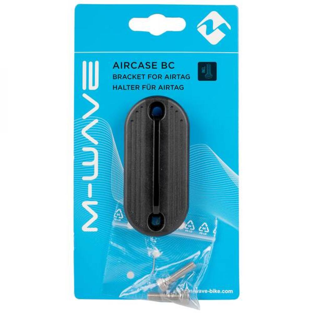 M-Wave Aircase BC AirTag Halter Schwarz - GPS-Ortung für Fahrrad & E-Bike