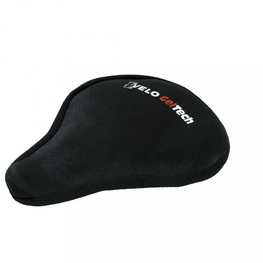 VELO Gel-Sattelüberzug für MTB/Touring, breite Ausführung, schwarz.