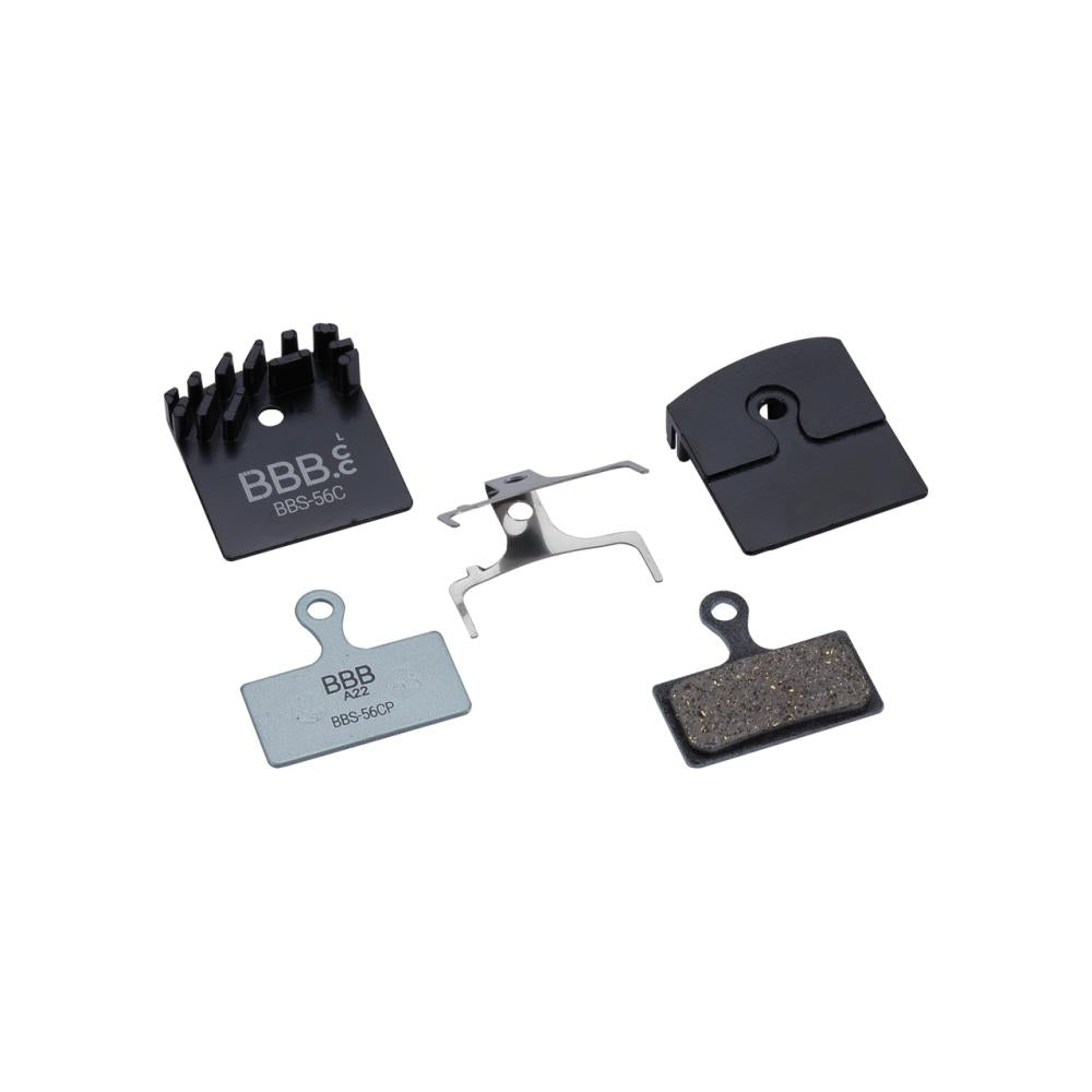 Bremsbeläge Discstop Coolfin Organisch Mit Kühlrippen, Kompatibel Mit Shimano Xt (ab 2012) Schwarz/stahlblau