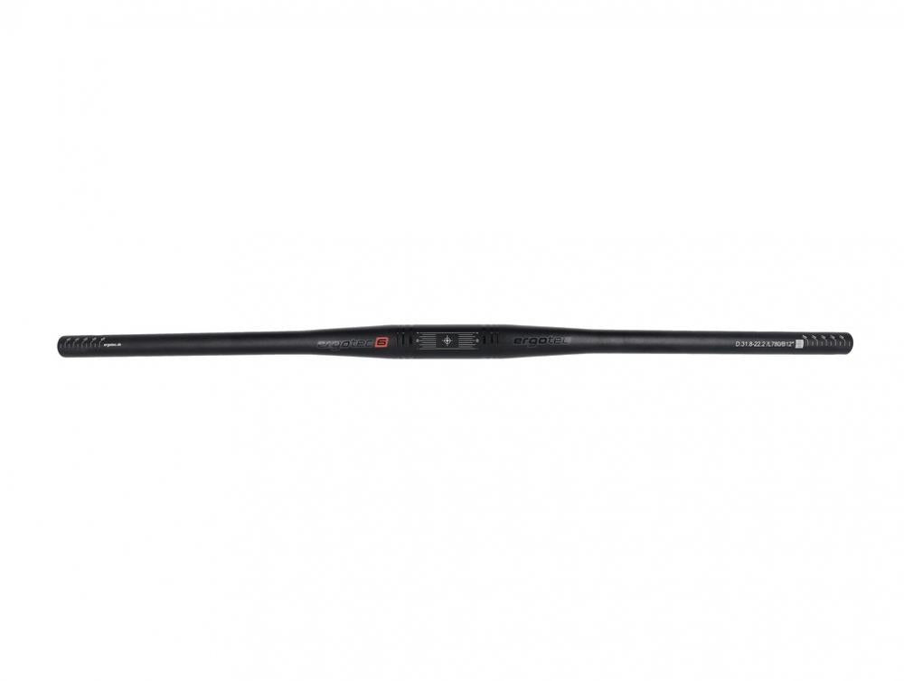 Ergotec Lenkerbügel FLAT BAR 31,8 Alu sw/matt Ø 31,8 mm 780 mm 12°/0°