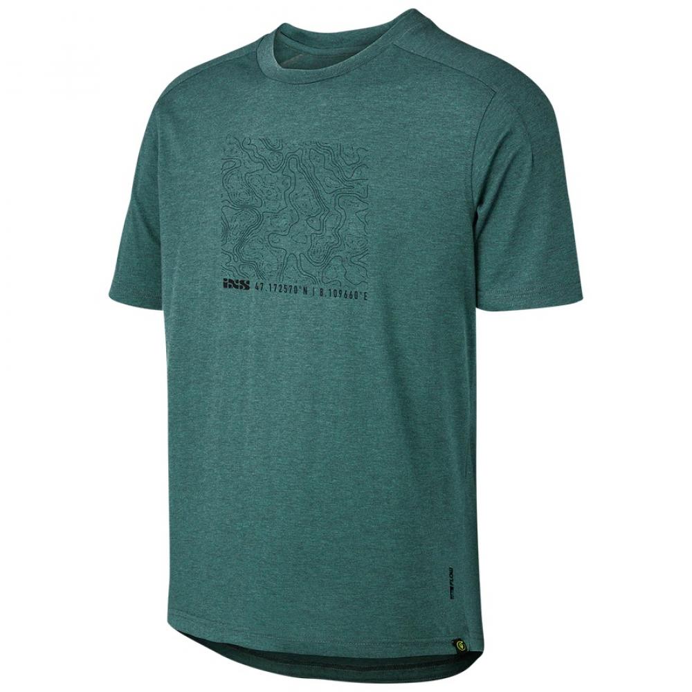 IXS Sports Division iXS Flow Kids Contour Tech Tee KL Everglade - funktionelles Kinder-Bikeshirt