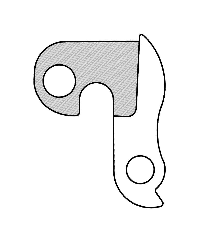 MARWI Schaltauge GH-003 mit Schraubensatz M8x0.75 - Aluminium, silber für diverse Marken