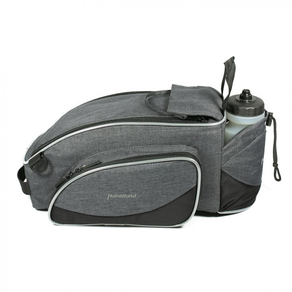 Haberland Gepäckträgeraufsatztasche Flexibag XL beige - erweiterbare Racktime-Tasche mit 20 L Volumen