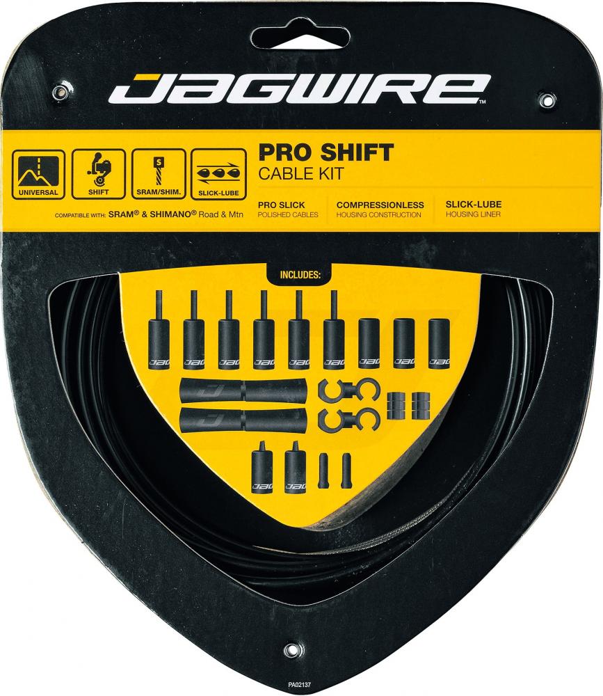 Jagwire Schaltzugset Road & Mountain Pro Universal Schwarz - präzise Schaltperformance