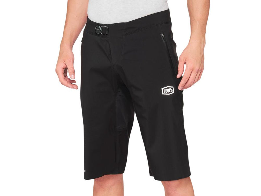 100% Hydromatic Short 32" black - wasserdichte MTB-Short für nasse Bedingungen