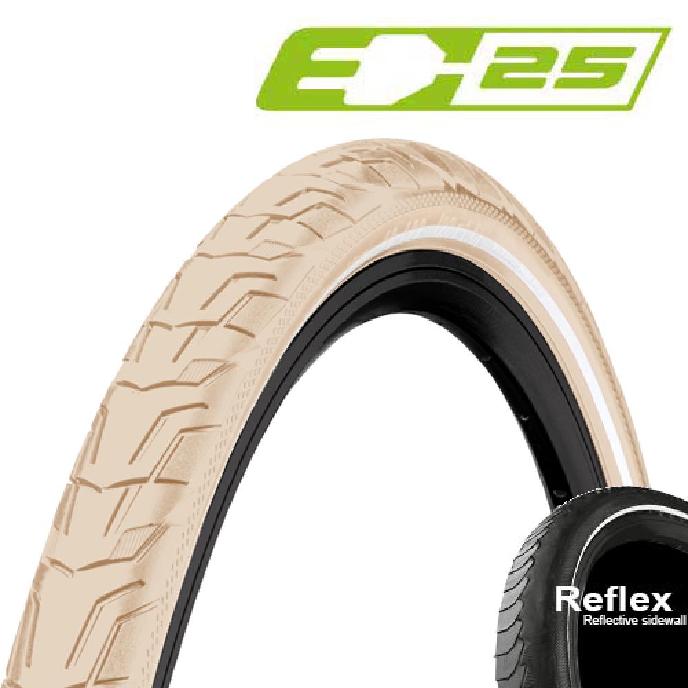 Reifen Conti 42-622 Ride City, E-25, Draht, Reflex Creme