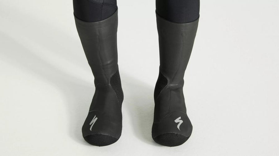 Neopren Überschuhe Schwarz XL/XXL - Wasserdichte Schuhüberzieher für Radsport & Outdoor - Schutzblech