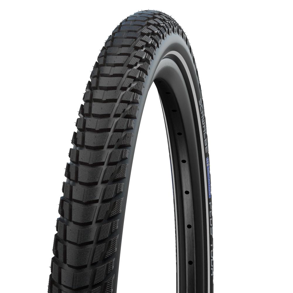 Schwalbe Marathon Plus Tour Fahrradreifen 28 Zoll (37-622) - Pannenschutz Drahtreifen mit Reflektorstreifen E-50