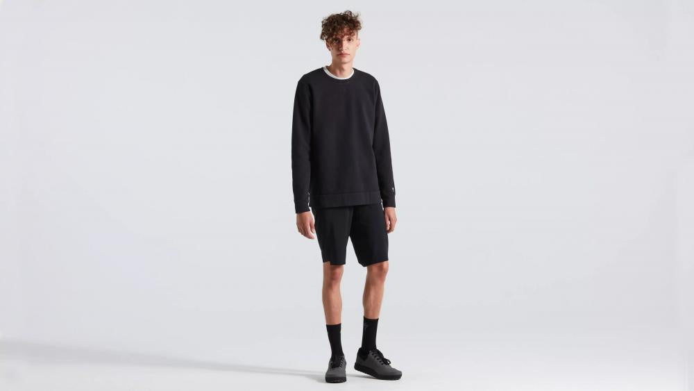 LEGACY CREWNECK LS MEN BLK S - Langarm Herren Sweatshirt Schwarz Größe S - Langarmshirt